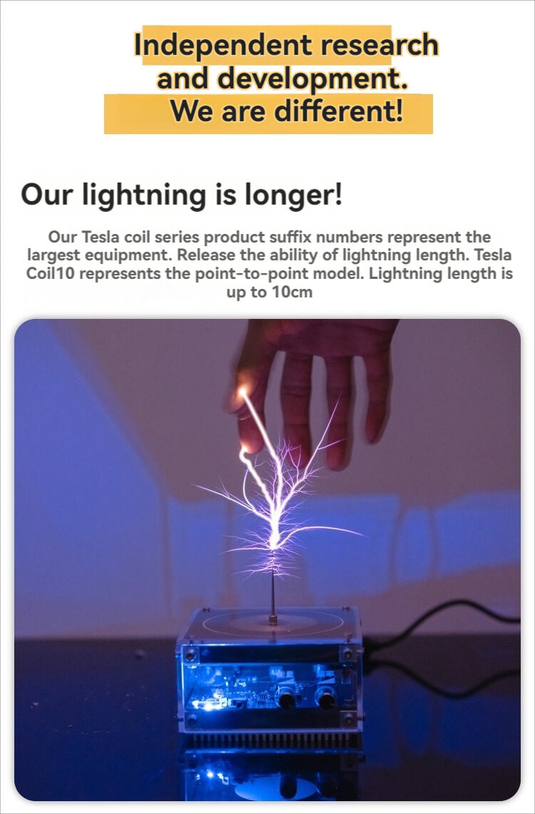 Stark Music Tesla Coil - Lightning in the Palm