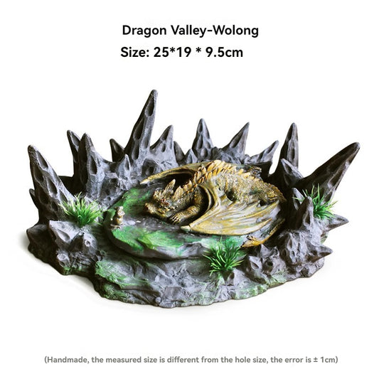 Dragon Nest Aquarium Kit - Blue Dragon Stone Canyon Rockery with Decorative Plants