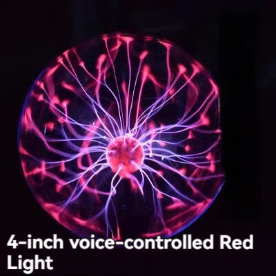 Touch & Sound Sensitive Plasma Ball - 3 to 8 Inch Electric Lightning Sphere for Kids, Parties, Home Decor, and Christmas Gifts